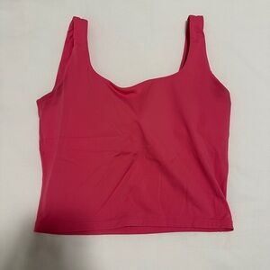 Amazon Pink Cropped Workout Top S